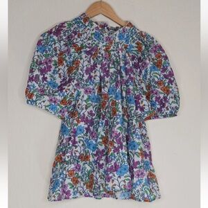 ROLLER RABBIT Blomst Ainsley Silk Blend Top Floral Nocolor Size L Womens